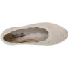 Skechers Women’s Cleo 2.0-Love Spell Scalloped Knit Skimmer Flats with Air-Cooled Memory Foam Ballet(Natural)