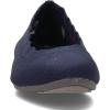 Skechers Women’s Cleo 2.0-Love Spell Scalloped Knit Skimmer Flats with Air-Cooled Memory Foam Ballet(Navy)