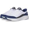 Skechers Women’s Contour Foam Cozy Fit Hands Free Slip-ins Sneaker(White/Navy)