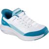 Skechers Women’s Contour Foam Cozy Fit Hands Free Slip-ins Sneaker(White/Turq)