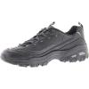Skechers Women’s D’Lites Fresh Start Memory Foam Lace-up Sneaker Fashion(Black/Black)
