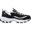 Skechers Women’s D’Lites Fresh Start Memory Foam Lace-up Sneaker Fashion(Black/Multi Silver)