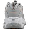 Skechers Women’s D’Lites Fresh Start Memory Foam Lace-up Sneaker Fashion(Grey)