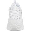 Skechers Women’s D’Lites Fresh Start Memory Foam Lace-up Sneaker Fashion(White/Silver)