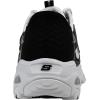 Skechers Women’s D’Lites New Scene Hands Free Slip-Ins Sneaker(Black/White/Silver)