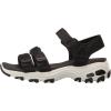 Skechers Women’s D’lites – Fresh Catch Wedge Sandals(Black)