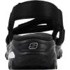 Skechers Women’s D’lites – Fresh Catch Wedge Sandals(Black/Black)