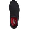 Skechers Women’s Dlux Walker Sr Ugina Hands Free Slip-ins Health Care Professional Shoe(Black)