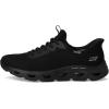 Skechers Women’s Glide Step Arc Waves Slip-ins Sneaker(Black/Black)