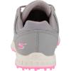 Skechers Women’s Go Pivot Spikeless Golf Shoe Sneaker(Gray/Pink)