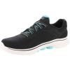 Skechers Women’s Go Walk 7 – Cosmic Waves Athletic Walking Sneaker(Black/Turquoise)