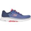 Skechers Women’s Go Walk 7 – Cosmic Waves Athletic Walking Sneaker(Navy/Coral)