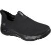 Skechers Women’s Go Walk Arch Fit Iconic Sneaker(Black/Black)