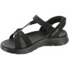 Skechers Women’s Go Walk Flex Sandal-Illuminate Hands Free Slip-ins Fisherman(Black)