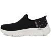 Skechers Women’s Go Walk Flex Sunset Rose Hands Free Slip-ins Sneaker(Black/Pink)