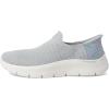 Skechers Women’s Go Walk Flex Sunset Rose Hands Free Slip-ins Sneaker(Gray/Lavender)