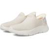 Skechers Women’s Go Walk Flex Sunset Rose Hands Free Slip-ins Sneaker(Off-white)
