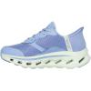 Skechers Women’s Go Walk Glide Step 2.0 Belah Hands Free Slip-ins Sneaker(Blue/Lime)
