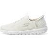 Skechers Women’s Go Walk Travel Milan Hands Free Slip-ins Sneaker(Off-white)