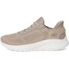 Skechers Women’s Hands Free Slip-ins Bobs Squad Chaos-Current Muse Sneaker(Taupe)