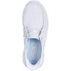 Skechers Women’s Hands Free Slip-ins Go Walk Joy Moc Toe Casual Shoe Sneaker(White/Silver)