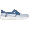 Skechers Women’s Martha Stewart On-The-go Flex Radiant Hands Free Slip-ins Sequin Boat Shoe(Navy)