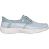Skechers Women’s Martha Stewart On-The-go Flex Radiant Hands Free Slip-ins Sequin Boat Shoe(Sage)