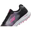 Skechers Women’s Max Arch Fit Golf Shoe Sneaker(Black/Pink Splash Waterproof)