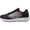 Skechers Women’s Max Arch Fit Golf Shoe Sneaker(Black/Pink Splash Waterproof)