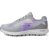 Skechers Women’s Max Arch Fit Golf Shoe Sneaker(Gray/Purple Splash Waterproof)