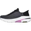 Skechers Women’s Max Cushioning Arch Fit 2.0 Adelphi Hands Free Slip-ins Sneaker(Black/Lavender)