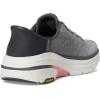 Skechers Women’s Max Cushioning Arch Fit 2.0 Adelphi Hands Free Slip-ins Sneaker(Gray/Coral)