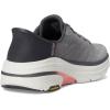 Skechers Women’s Max Cushioning Arch Fit 2.0 Adelphi Hands Free Slip-ins Sneaker(Gray/Coral)
