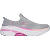 Skechers Women’s Max Cushioning Arch Fit 2.0 Cambridge Hands Free Slip-ins Sneaker(Gray/Pink)