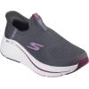 Skechers Women’s Max Cushioning Elite 2.0 Eternal Hands Free Slip-ins Sneaker(Charcoal/Burgundy)