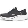 Skechers Women’s Max Cushioning Elite 2.0 Vanish Hands Free Slip-ins Sneaker(Black/White)
