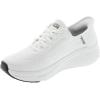Skechers Women’s Max Cushioning Elite 2.0 Vanish Hands Free Slip-ins Sneaker(White/Black)