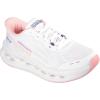 Skechers Women’s Max Cushioning Glide Step Caledonia Hands Free Slip-ins Sneaker(White/Pink)