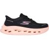 Skechers Women’s Max Cushioning Glide Step Hartford Hands Free Slip-ins Sneaker(Black/Purple)