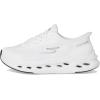 Skechers Women’s Max Cushioning Glide Step Hartford Hands Free Slip-ins Sneaker(White/Black)
