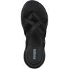 Skechers Women’s On-The-go 600 Dainty Flat Sandal(Black/Grey)