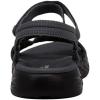 Skechers Women’s On-The-go 600-Brilliancy Sport Sandal(Charcoal Black/Black)