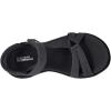 Skechers Women’s On-The-go 600-Brilliancy Sport Sandal(Charcoal Black/Black)