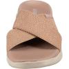 Skechers Women’s On-The-go 600-Glistening Metallic Mesh Slide Sandal(Rosegold)