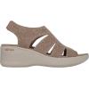 Skechers Women’s Pier-lite-Memory Maker Wedge Sandal(Mocha)