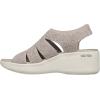 Skechers Women’s Pier-lite-Memory Maker Wedge Sandal(Taupe)