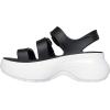 Skechers Women’s Quarter Strap Sandal(Black/White)