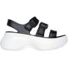 Skechers Women’s Quarter Strap Sandal(Black/White)