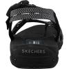 Skechers Women’s Reggae Irie Mon Flip-Flop Sandals(Black/Grey)