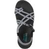 Skechers Women’s Reggae Irie Mon Flip-Flop Sandals(Black/White)